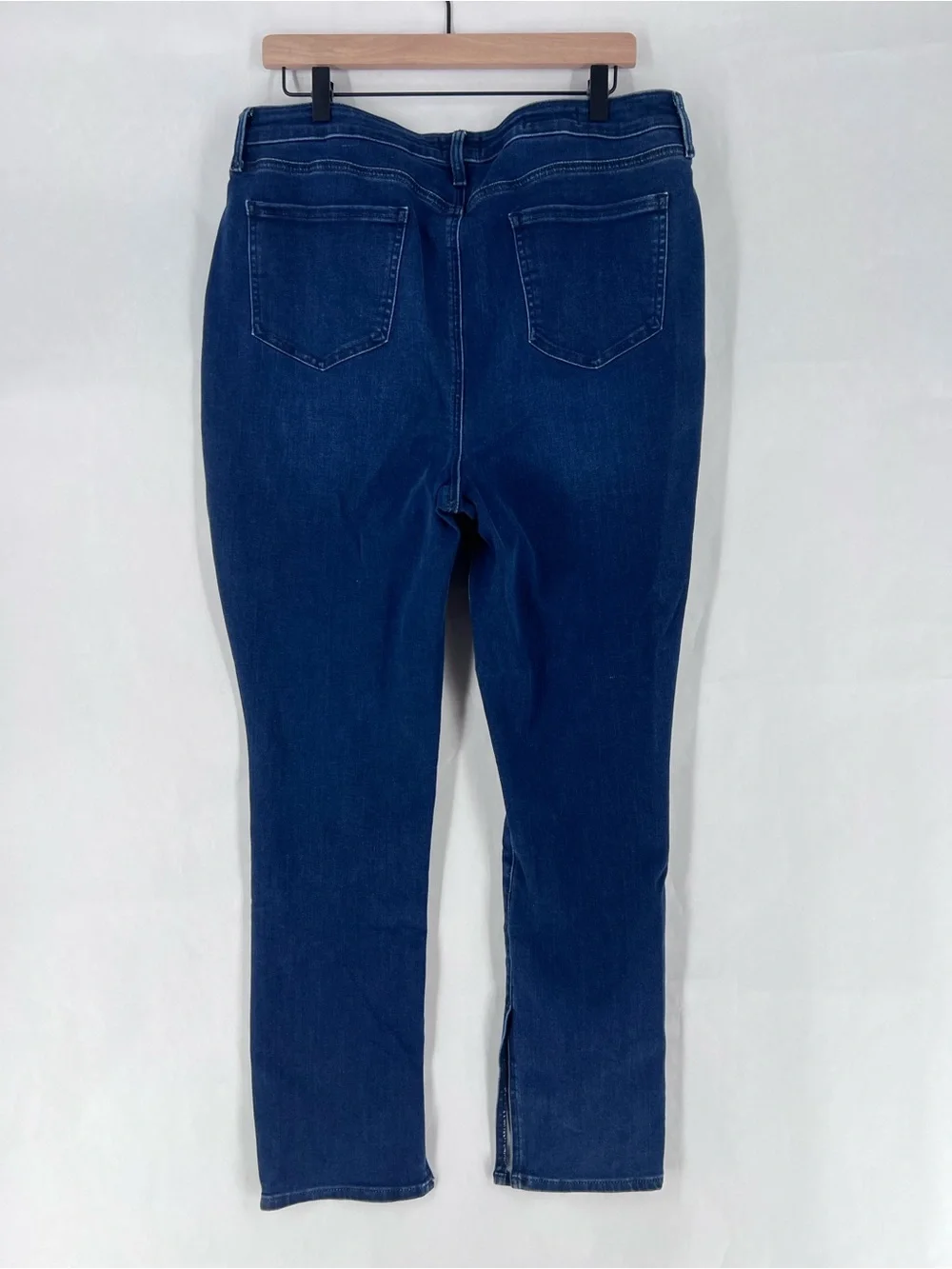 NYDJ Clean Grant Alina High Waist Button‎ Fly Split Hem Legging Skinny Jeans 16